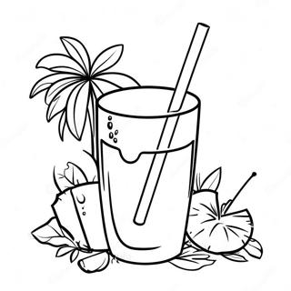 جوز الهند صفحات التلوين