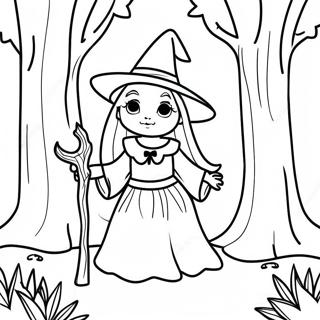 السحر القوطي صفحات التلوين