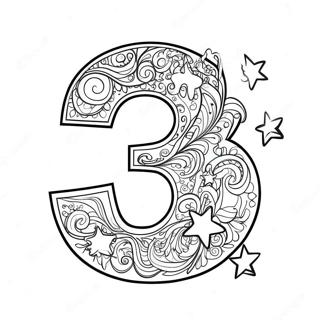 رقم 3 صفحات التلوين