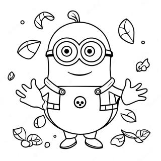 مينون الهالوين صفحات التلوين