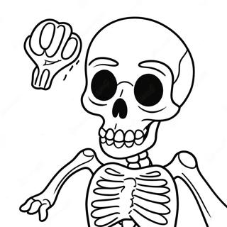 عظام جافة صفحات التلوين