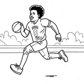 Aj براون صفحات التلوين