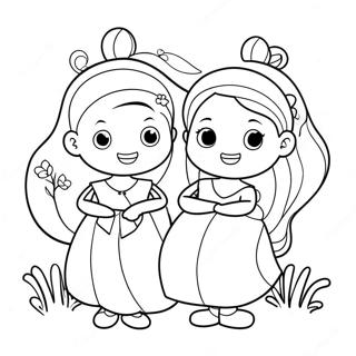 سحر الصغار لافندر صفحات التلوين