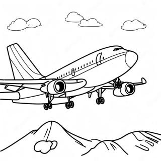 طائرة 747 صفحات التلوين