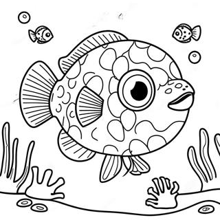 سمكة المنشار صفحات التلوين