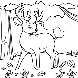 غزال واقعي باك صفحات التلوين