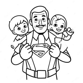 أب خارق صفحات التلوين