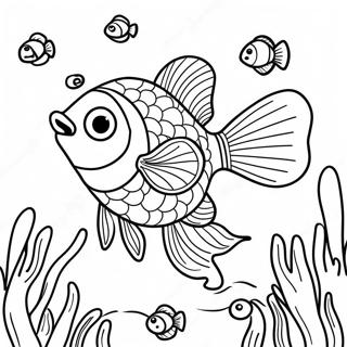 صيد السمك صفحات التلوين