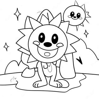 الشمس والقمر Fnaf صفحات التلوين