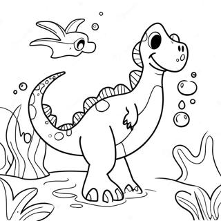 ديناصور مائي Coloring Pages