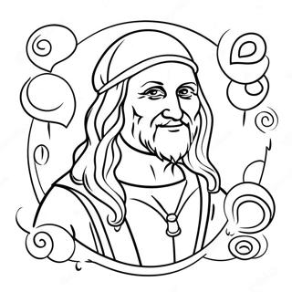 ليوناردو دا فينشي Coloring Pages