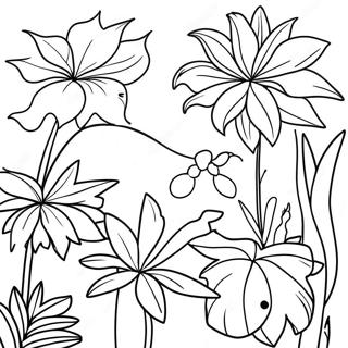 غابة مطيرة Coloring Pages