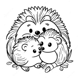 القنفذ صفحات التلوين