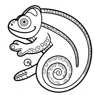 حرباء صفحات التلوين