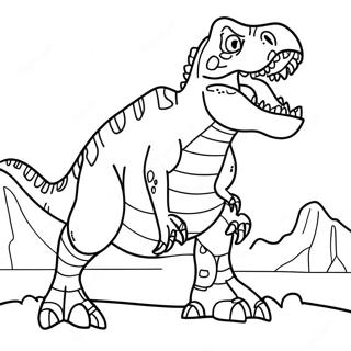 أallosaurus صور تلوين