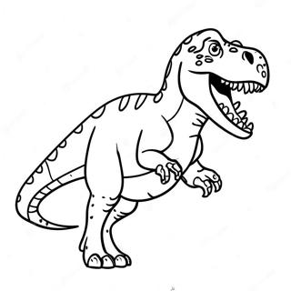 أallosaurus صفحات التلوين