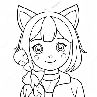 فتاة أنمي صفحات التلوين