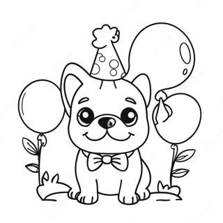 بولدوغ فرنسي صفحات التلوين