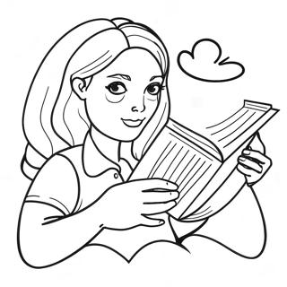 صفحة تلوين القراءة صور تلوين