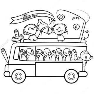 أسبوع الشريط الأحمر صفحات التلوين