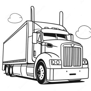 شاحنة نصفية صفحات التلوين