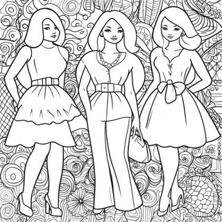 دمى ورقية صفحات التلوين