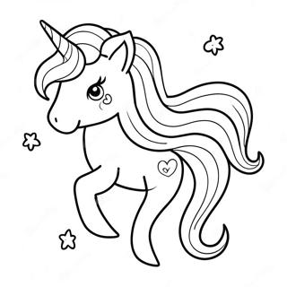 حورية البحر وحيد القرن صفحات التلوين