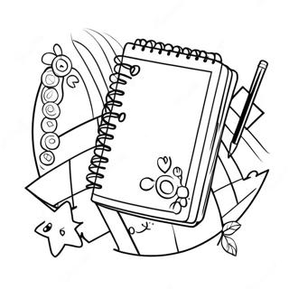 لوازم المدرسة صفحات التلوين