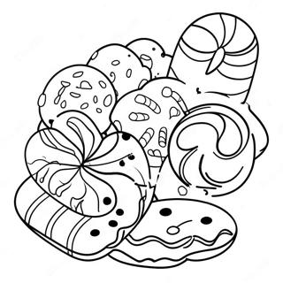 بسكويت عيد الميلاد صفحات التلوين