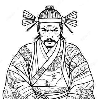 ساموراي صفحات التلوين