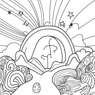 مجرّة مدهشة للكبار صفحات التلوين