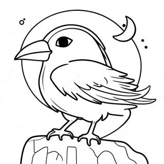 غراب صفحات التلوين