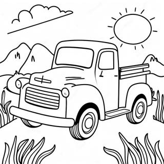 حرفة الشاحنة الزرقاء الصغيرة صفحات التلوين