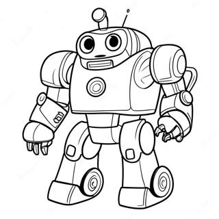 روبوت الإنقاذ صفحات التلوين