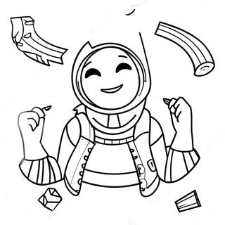 صفحة تلوين فتاة فورتنايت صور تلوين