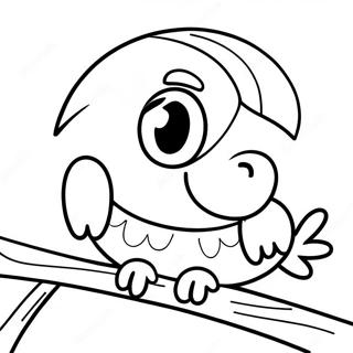 الببغاء صفحات التلوين