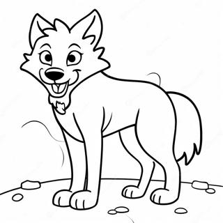 أنمي الذئب صفحات التلوين
