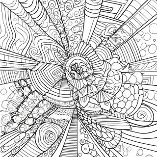 خداع بصري هندسي صفحات التلوين