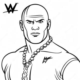 صفحة تلوين علامة النقاط Wwe صور تلوين